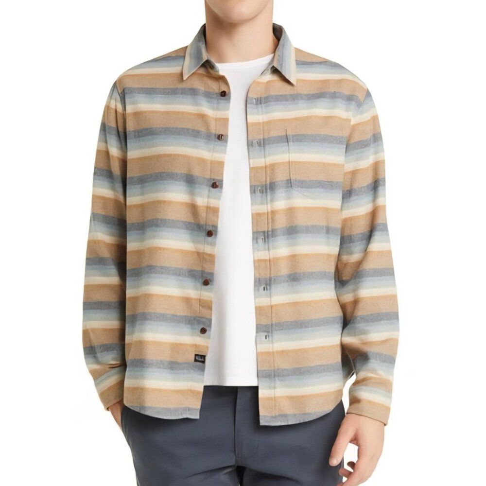 New! RAILS - S  Runson Men's Regular Fit Button Up Shirt in Santa Fe Stripe‎